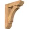 Ekena Millwork Imperial Slat Smooth Bracket w/ Offset Brace, Western Red Cedar, 5 1/2"W x 18"D x 22"H BKT0604X18X22IMP06SWR - alternate 1
